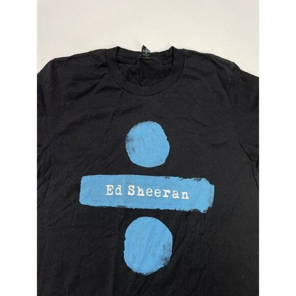 Ed Sheeran Divide Tour T-shirt Women Adult Small Black Music Short Sleeve - Picture 2 of 7